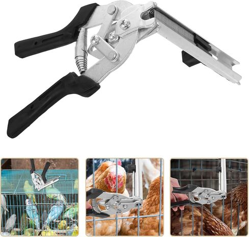 Milisten 1set Shaped Nail Pliers Kit for Assembling Chicken and Bird Cages Includes Resistant Nails for Easy Repairs and Fastening of Fencing and Enclosures in Saudi Arabia