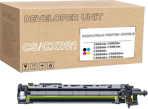 CS/CX921 41X1598 41X1595 41X1596 41X1597 Developer Unit Compatible for Lexmark CS921de CS923de CX920de CX921 CX922 CX923 CX924 Printer, High Yield 200,000 Pages Black in Saudi Arabia