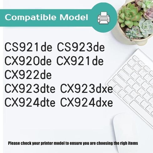 CS/CX921 41X1598 41X1595 41X1596 41X1597 Developer Unit Compatible for Lexmark CS921de CS923de CX920de CX921 CX922 CX923 CX924 Printer, High Yield 200,000 Pages Black in Saudi Arabia
