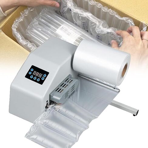 Bubble Wrap Machine,Adjustable Cushion Air Cushion Machine,Product Weight:4.3 Kg,Inflation Speed 16 M/Min,Suitable for Filling Bags,Gourd Film,Four-Row and Other Coils,White in Saudi Arabia