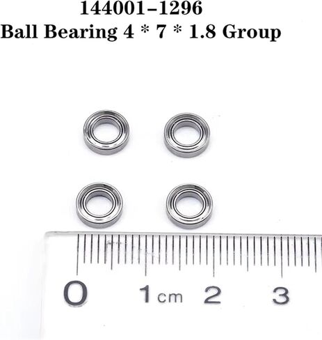 Compatible with Wltoys 144001 1/14 4WD RC Car Spare Parts Upgrade Accessories,4X7X1.8 20X 144001-1296 Bearing RC Repair Parts in Saudi Arabia
