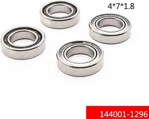 Compatible with Wltoys 144001 1/14 4WD RC Car Spare Parts Upgrade Accessories,4X7X1.8 20X 144001-1296 Bearing RC Repair Parts in Saudi Arabia