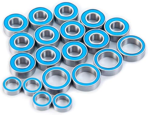 متوافق مع tamiya ل TT-01 TT01D TT01E TT02B TT01 للهيكل 1/10 ترقية سيارة RC أجزاء 20pcs المطاط محمل مجموعة الأجزاء RC RC in Saudi Arabia