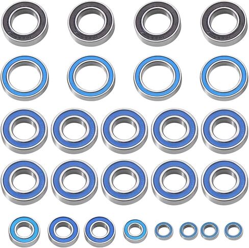 متوافق مع ARRMA مع Kraton 8s لـ Outcast 8S 1/5 RC Car Parts Parts Accessories 26pcs مجموعة محمل مختومة مجموعة RC REARM in Saudi Arabia