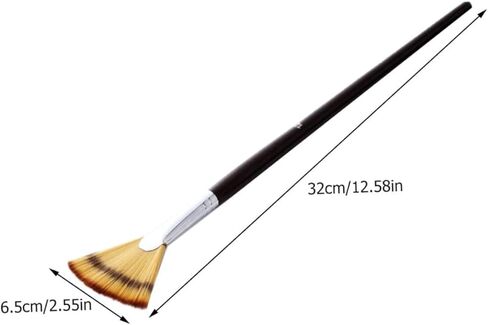 3pcs شعر مروحة مشجعية لأقلام ألوان مائية متعددة الاستخدامات للرسوم الزيتية على الجدران المحمولة ذات الوزن الخفيف للمبتدئين والمهنيين in Kuwait