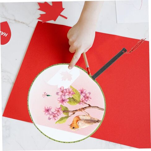 4pcs DIY Handmade Painting Fan Blank Boy Girl's Drawing Art Painting Toy for Boys and Girls in Kuwait