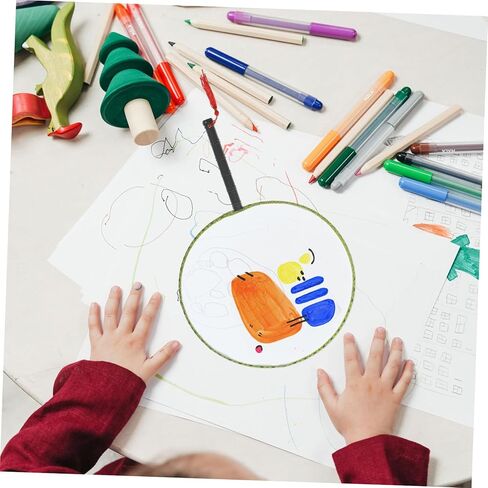 4pcs DIY Handmade Painting Fan Blank Boy Girl's Drawing Art Painting Toy for Boys and Girls in Kuwait