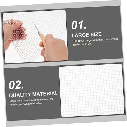 Homsfou 2sets Carpet Crochet Material Package DIY Mesh Mesh Netting Netting Prucking Atting Kits DIY Racting in Saudi Arabia