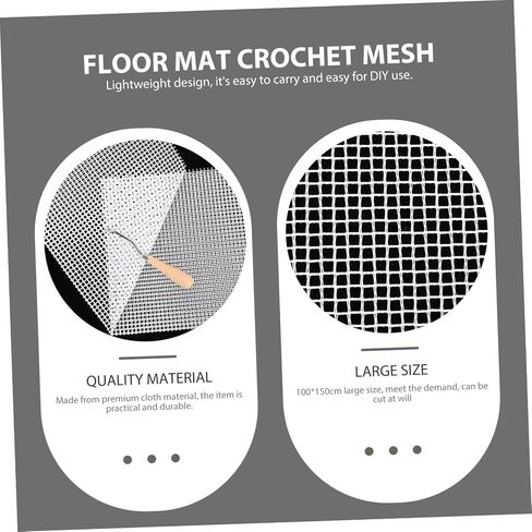 Homsfou 2sets Carpet Crochet Material Package DIY Mesh Mesh Netting Netting Prucking Atting Kits DIY Racting in Saudi Arabia