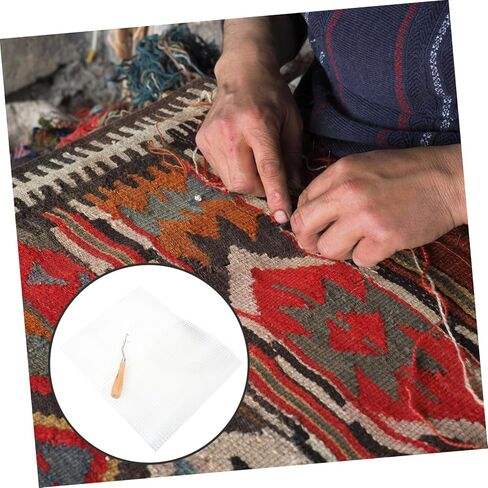 Homsfou 2sets Carpet Crochet Material Package DIY Mesh Mesh Netting Netting Prucking Atting Kits DIY Racting in Saudi Arabia