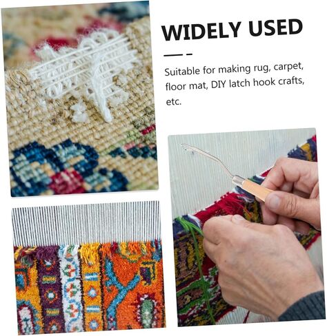 Homsfou 2sets Carpet Crochet Material Package DIY Mesh Mesh Netting Netting Prucking Atting Kits DIY Racting in Saudi Arabia
