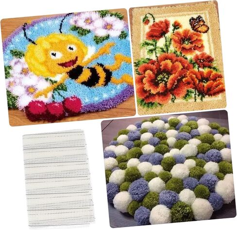 Veemoon 1pc Tapestry Mesh Carpet Supplies Lightweight Rug Hooking Material for Projects Durable for Custom Lengths for Pillowcases and Cushions in Saudi Arabia