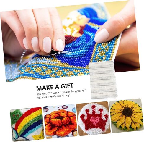 Veemoon 1pc Tapestry Mesh Carpet Supplies Lightweight Rug Hooking Material for Projects Durable for Custom Lengths for Pillowcases and Cushions in Saudi Arabia