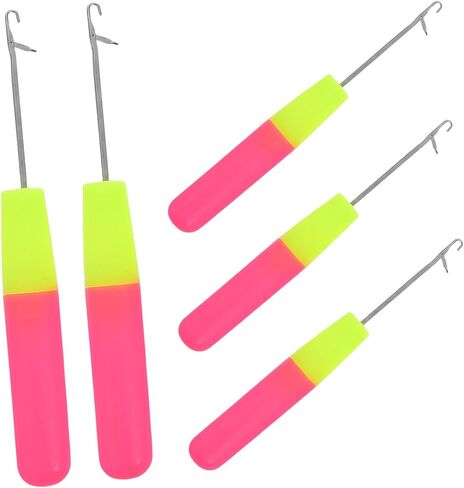 Minkissy 5pcs السنانير الكروشيه Dreadlock للأولاد والبنات تمحث الشعر البشري جديلة خطاف السنانير الكروشيه in Kuwait