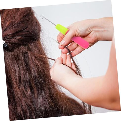 Minkissy 5pcs السنانير الكروشيه Dreadlock للأولاد والبنات تمحث الشعر البشري جديلة خطاف السنانير الكروشيه in Kuwait