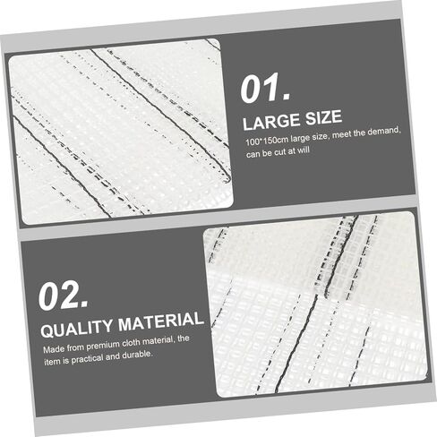 HOMSFOU Carpet Making Mesh Blank Rug Hooking Mesh Lightweight Easy to Cut Rug Hooking Material for DIY in Saudi Arabia