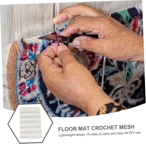 HOMSFOU Carpet Making Mesh Blank Rug Hooking Mesh Lightweight Easy to Cut Rug Hooking Material for DIY in Saudi Arabia