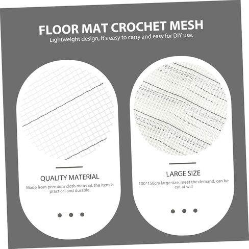 HOMSFOU Carpet Making Mesh Blank Rug Hooking Mesh Lightweight Easy to Cut Rug Hooking Material for DIY in Saudi Arabia