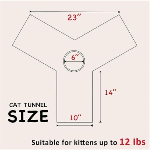 ألعاب أنبوب أنبوب أنبوب قطط Pet Cat 3 طريقة قابلة للطي ، والأنفاق للقطط الداخلية ， Kitty Bored Peek Hole Toy Ball Cat ، جرو ، كيتي ، هريرة ، أرنب in Kuwait
