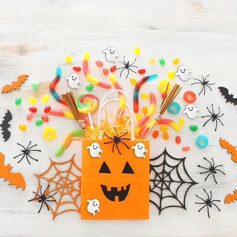 Giegxin 60 Pcs Halloween Miniatures Ghost Charms Flatback Mini Ghost Decoration Small Artificial Halloween DIY Craft for Party Dollhouse Hair Clips Vase Fillers Accessories(White,1.1inch) in Kuwait