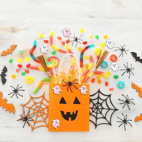 Giegxin 60 Pcs Halloween Miniatures Ghost Charms Flatback Mini Ghost Decoration Small Artificial Halloween DIY Craft for Party Dollhouse Hair Clips Vase Fillers Accessories(White,1.1inch) in Saudi Arabia