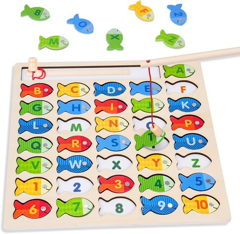 Magnet Fishing Toys for Alphabet and Numbers Learning, 3 Year Old Boy Gift in Saudi Arabia