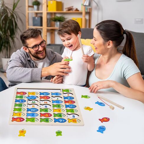 Magnet Fishing Toys for Alphabet and Numbers Learning, 3 Year Old Boy Gift in Saudi Arabia