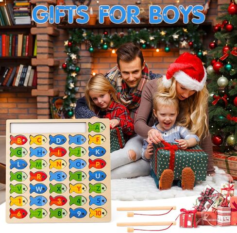 Magnet Fishing Toys for Alphabet and Numbers Learning, 3 Year Old Boy Gift in Saudi Arabia