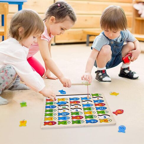 Magnet Fishing Toys for Alphabet and Numbers Learning, 3 Year Old Boy Gift in Saudi Arabia