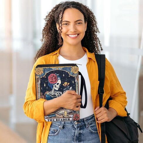 أكمام الكتاب القوطية - تغطي كتب التارو حاميًا للورق مع مقبض الجيب مكتبة مقاومة للماء إكسسوارات عيد ميلاد هدايا عيد الميلاد للقارئ طالبة النساء in Kuwait