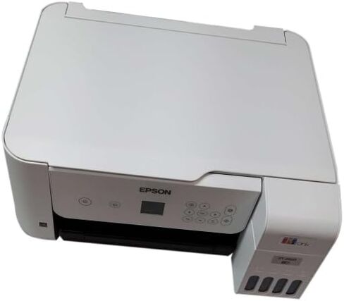 Epson Ecotank 2803 Series All-in-One Color INKJET INKJET FRIENT Supertank Printer | طباعة فحص نسخة | لاسلكي | الطباعة المتنقلة والتنشيط الصوتي | طباعة ما يصل إلى 10 ISO PPM | 1.44 "شاشة LCD ملونة in Kuwait