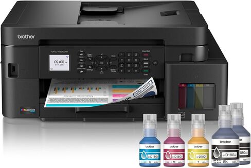 Brother INKvestment Tank 980 Wireless and Ethernet Color Inkjet All-in-One Printer with Multipurpose Tray | Includes up to 3 Years of Ink in-Box(1) and 3-Year Limited Warranty(2) (MFC-T980DW) in Saudi Arabia