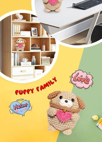 مجموعة Swiftgo Crochet Kit للمبتدئين ، 2pcs مجموعات الحيوانات الكروشيه مع دروس فيديو خطوة بخطوة ، ومبتدئين amigurumi starter starter للأطفال البالغين ، هدية عيد ميلاد العطلة in Saudi Arabia