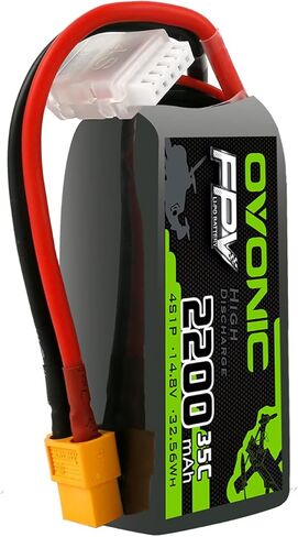 Ovonic 4S Lipo Battery 35C 2200mAh 14.8V Lipo بطارية Lipo مع موصل XT60 للطائرة RC Quadcopter Helicopter FPV Drone in Kuwait