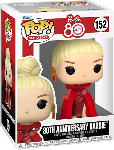 Funko Pop! Vinyl: Retro Toy Mattel - 80th Anniversary Barbie - Collectable Vinyl Figure - Gift Idea - Official Merchandise - Toys for Kids & Adults - Ad Icons Fans - Model Figure for Collectors in Saudi Arabia