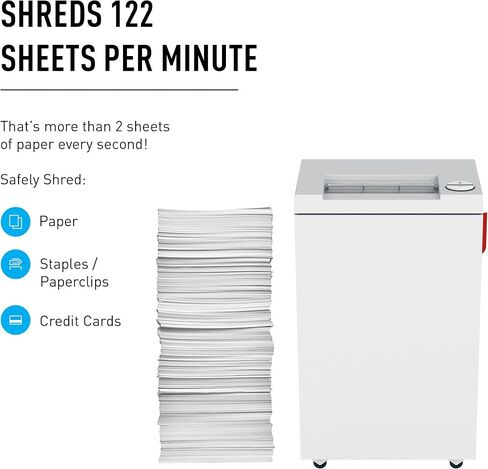 ideal. 2445 High Security Super Micro Cut Deskside Paper Shredder, Continuous Operation, 5-7 Sheet, 9 Gal. Bin, 1/2 HP Motor, P-7 Security Level in Saudi Arabia
