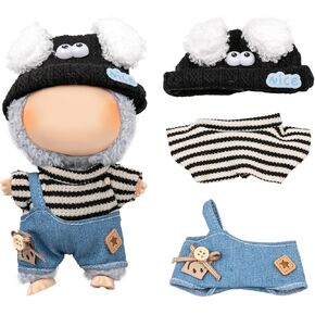 مجموعة ملابس الدمية لدمى 6.7 بوصة/5.9 بوصة-ملابس الأزياء الراقية الفاخرة مع الملحقات المناسبة ، Sunhat الأنيقة (بدون دمى) in Kuwait