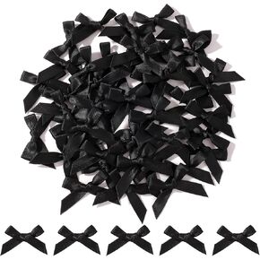 choicbaby 50 pcs red mini satin أقواس صغيرة من الزحف الأحمر الزخرفة لأقواس الشريط الحمراء in Kuwait