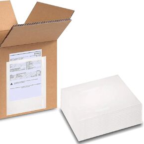 PSBM 4.5"x 5.5" Clear Enclosed Packing Envelope Plain Face Self-Adhesive 45 Mic Front- Clear, Back- White (1000 Pack) in Kuwait