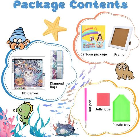 REIVWORL GHOST Diamond Art Kits for Kids ، Ghost Diamond Painting Kits for Kids ، Gem Art Ages 4-8-12 for Gifts and Decor (8 × 8 بوصة) in Kuwait