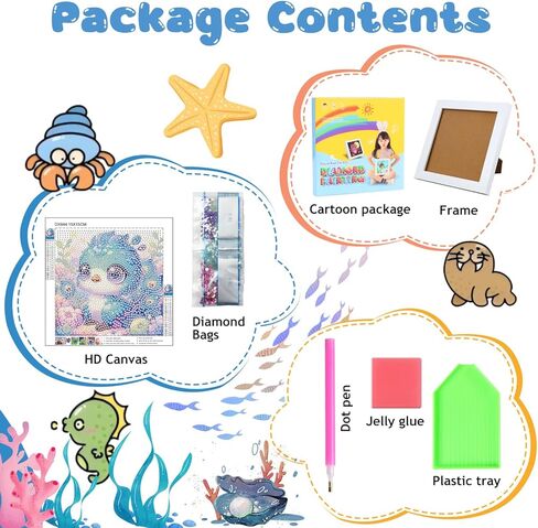 REIVWORL GHOST Diamond Art Kits for Kids ، Ghost Diamond Painting Kits for Kids ، Gem Art Ages 4-8-12 for Gifts and Decor (8 × 8 بوصة) in Kuwait