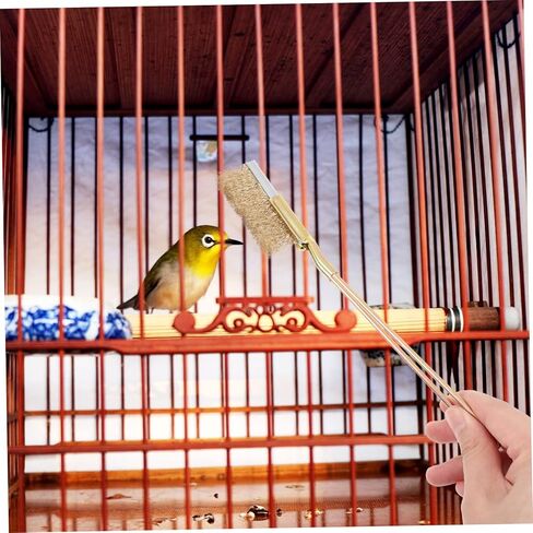 GALPADA 1Set Long Handle Bird Cage Cleaning Brush Brush for Maintenance Narrow Design for Convenient Cleaning Bird Supplies for Parrots in Saudi Arabia