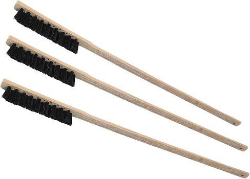 RiToEasysports Cleaning Brush with Long Bird Handle in Durable Wooden Handle 3 Pc for Easy Cleaning of The Owners of Large/Medium Parrots/Small Cages in Saudi Arabia