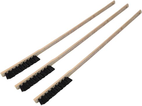 RiToEasysports Cleaning Brush with Long Bird Handle in Durable Wooden Handle 3 Pc for Easy Cleaning of The Owners of Large/Medium Parrots/Small Cages in Saudi Arabia