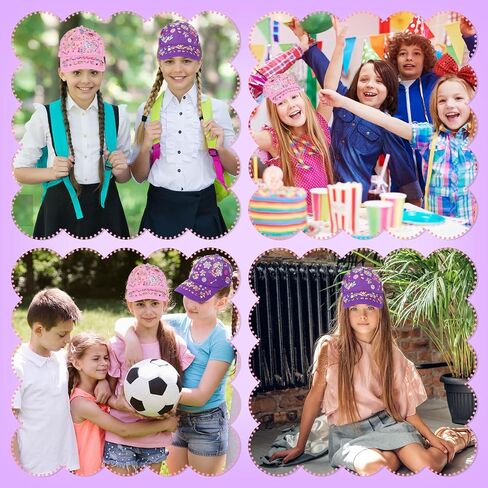 مجموعة CAP CAP CAP Baseball DIY: تصميم قبعاتك الخاصة مع ملصقات وحيدات ، وقبعات بيسبول للأطفال القابلة للتعديل ، وألعاب الهدايا العصرية للفتيات من العمر 4 إلى 12 عامًا ، اللوازم الفنية عيد ميلاد عيد الميلاد in Kuwait