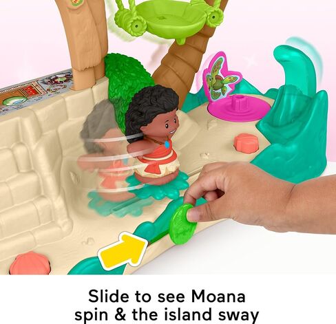 Fisher-Price Little People Toddler Toy Disney Princess Moana Adventure Village Playet مع شخصيات للتظاهر باللعب الأطفال الذين تتراوح أعمارهم بين 18 شهرًا in Saudi Arabia