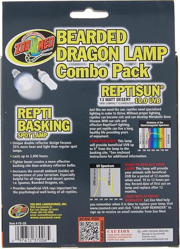 Zoo Med Bearded Dragon Lamp Combo Pack Pack of 2 Bulbs in Saudi Arabia