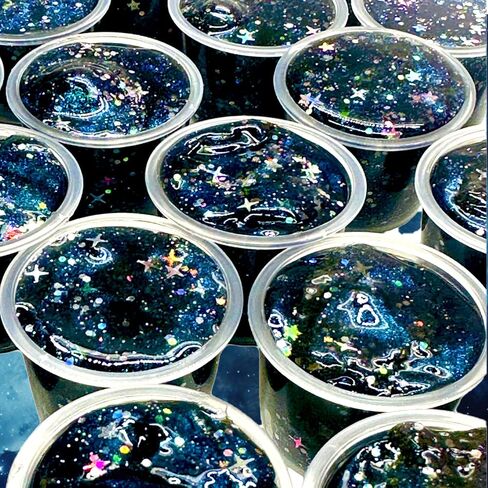 24 Pack Galaxy Slime-Multi Colored Sensory Pitty ، تفضل الحفلات للأطفال ، غير لزجة ، آمنة للبنات والفتيان ، لعبة تخفيف الإجهاد ، لوازم الحفلات in Saudi Arabia