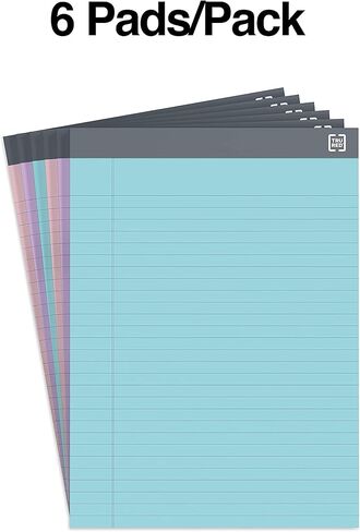 Tru Red Staples Notepads ، 8.5 بوصة × 11.75 بوصة ، محكم ، الباستيل ، 50 ورقة/لوحة ، 12/كرتون (TR59907/TR573VS) in Saudi Arabia