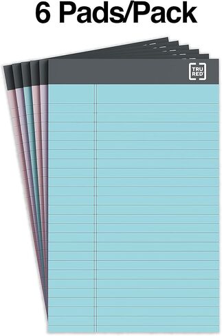 Tru Red Staples Notepads ، 5 بوصة × 8 بوصة ، محكم الضيق ، الباستيل ، 50 ورقة/لوحة ، 18/الكرتون (TR59898/TR573VS) in Saudi Arabia